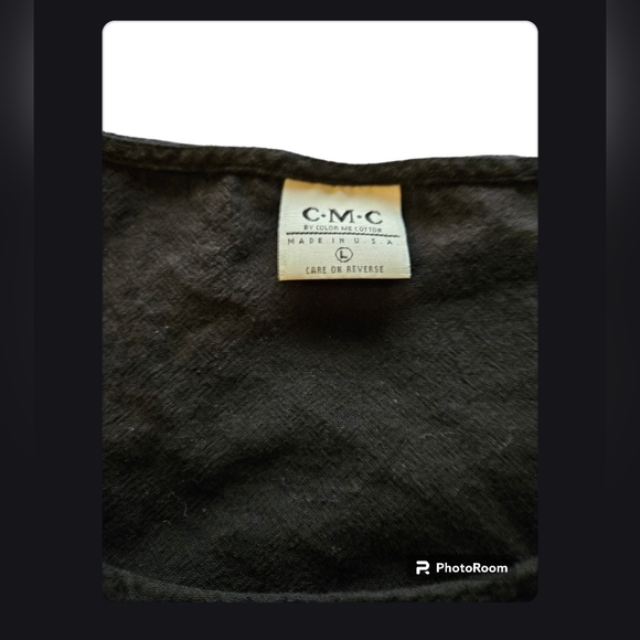 CMC Classic Cotton Black Dress With Pockets and Fringed Sides - Picture 6 of 6